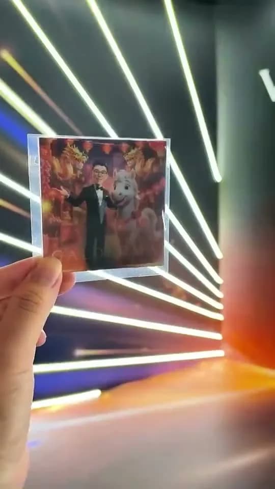 기울이면 바뀌는 3D 렌티큘러 포토 카드