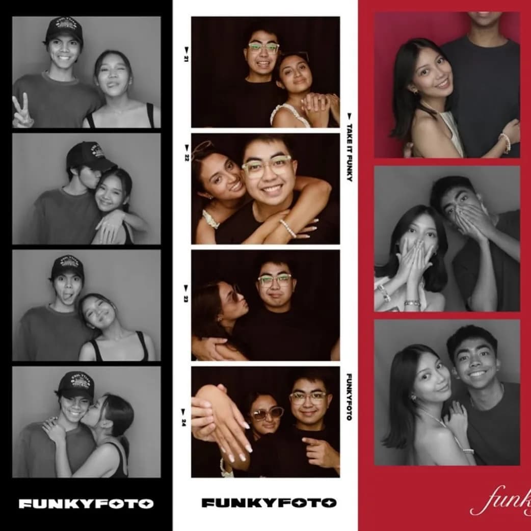 Photo booth digital strips