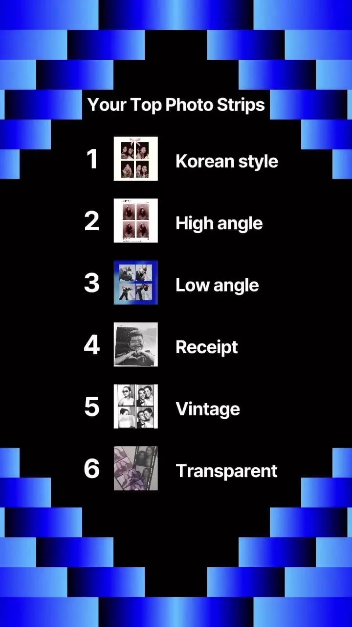 The most popular photo strip styles