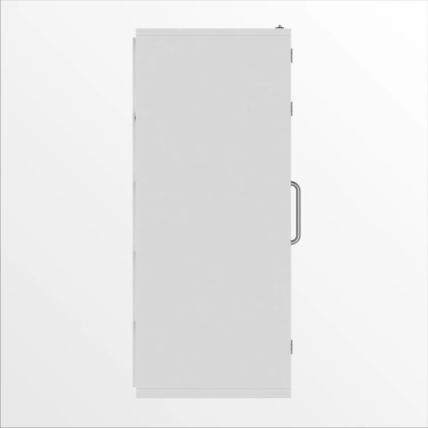 High Angle photo booth photo taking box side view