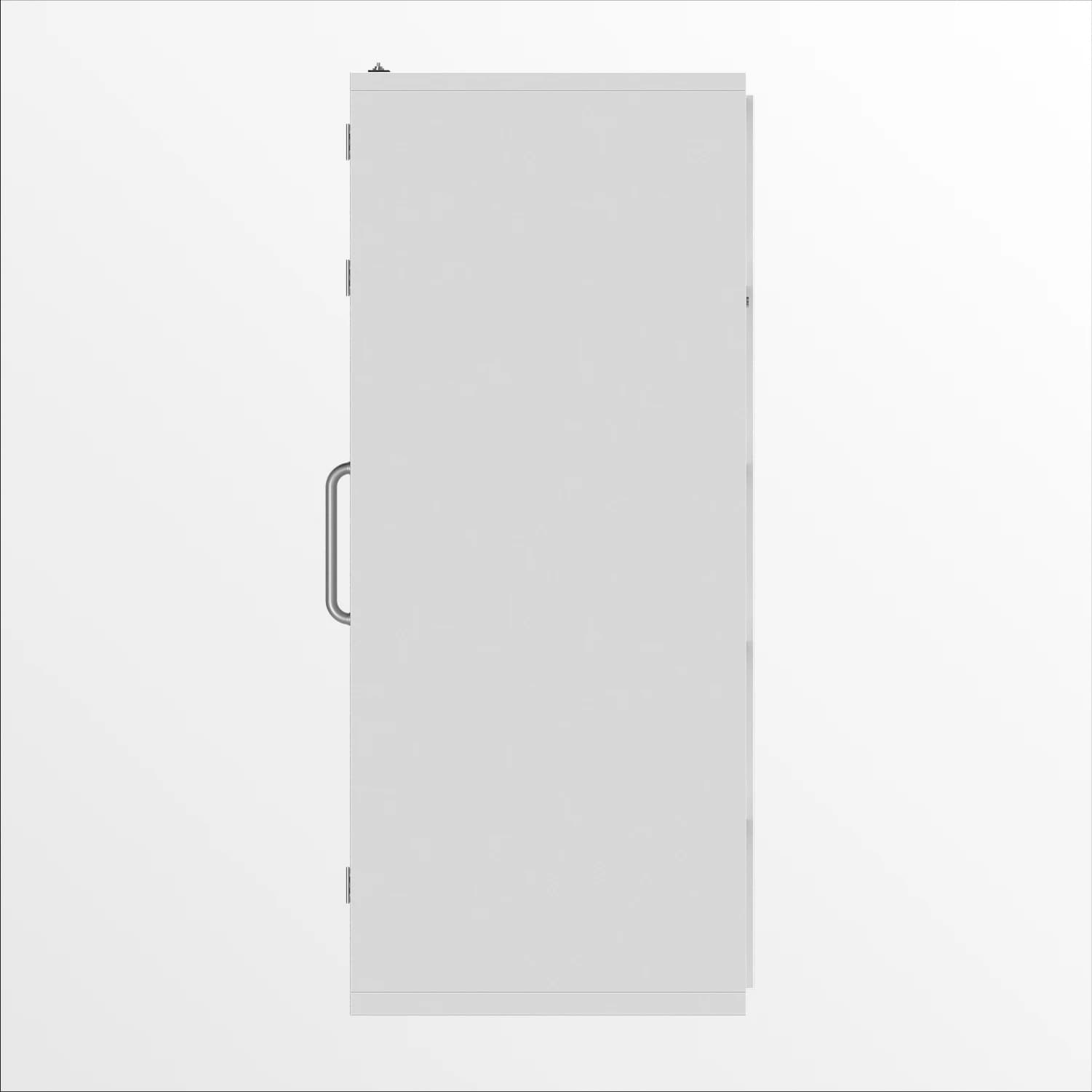 High Angle photo booth photo taking box side view