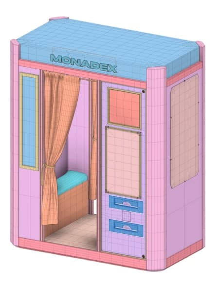 Custom photobooth exterior CAD design