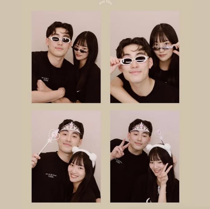 Korean photo booth digital photo