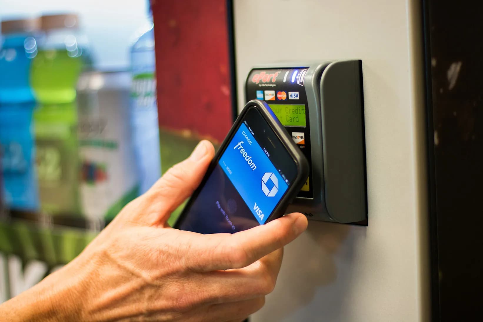 Vending machine tap payment
