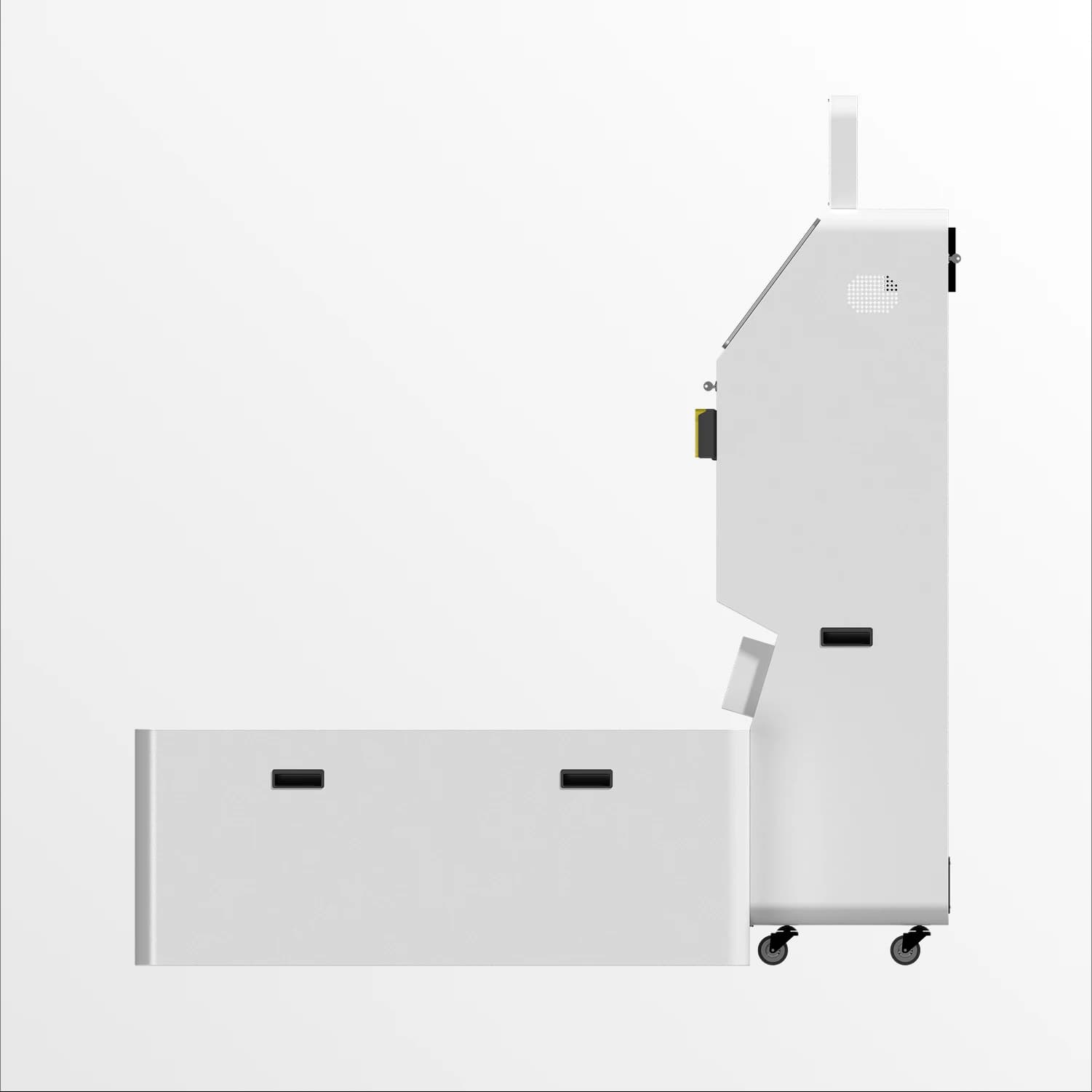 Low Angle photo booth side view