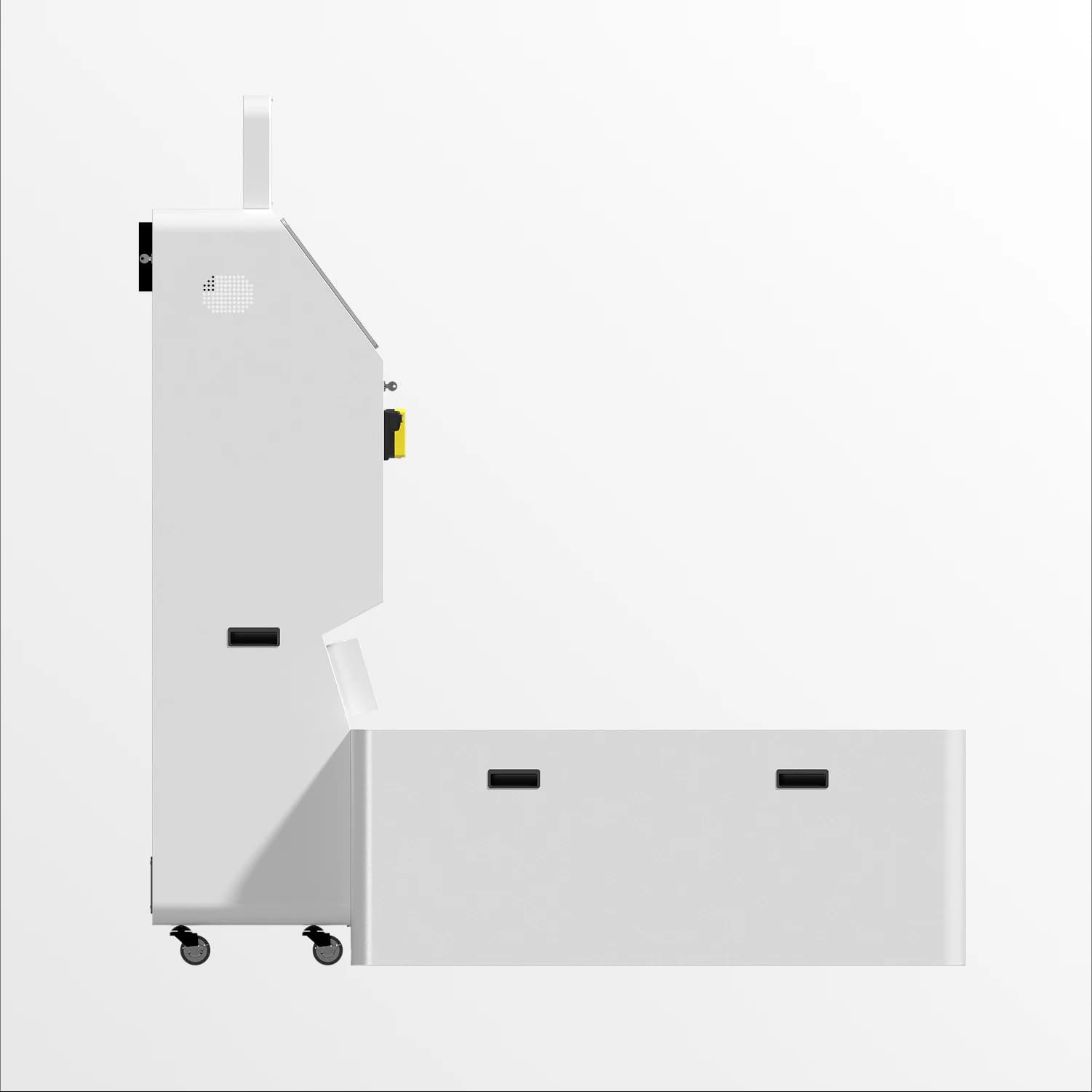 Low Angle photo booth side view