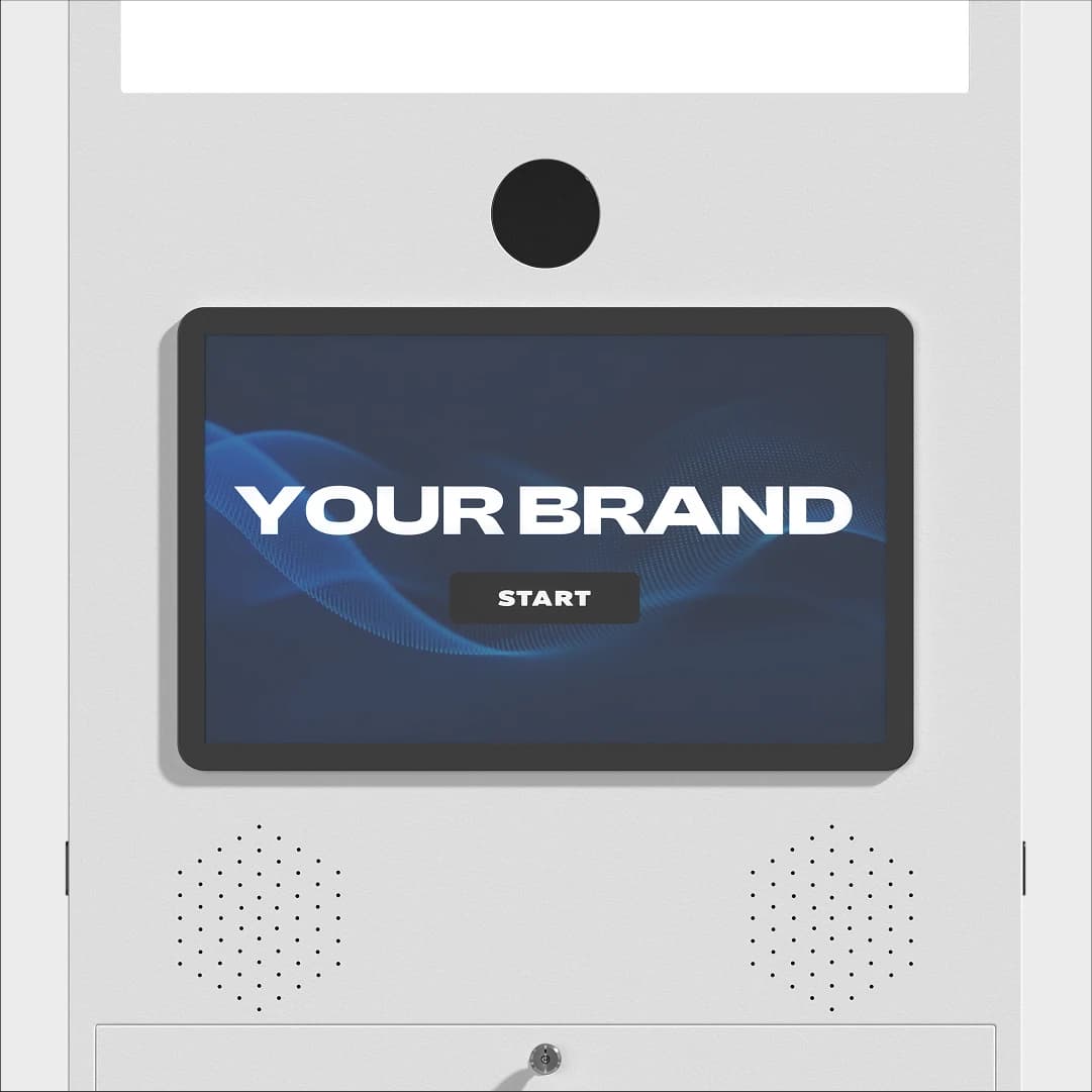 Portable photo booth branded user interface