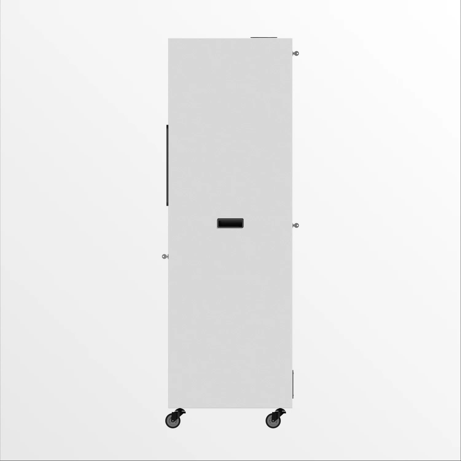Portable photo booth side view