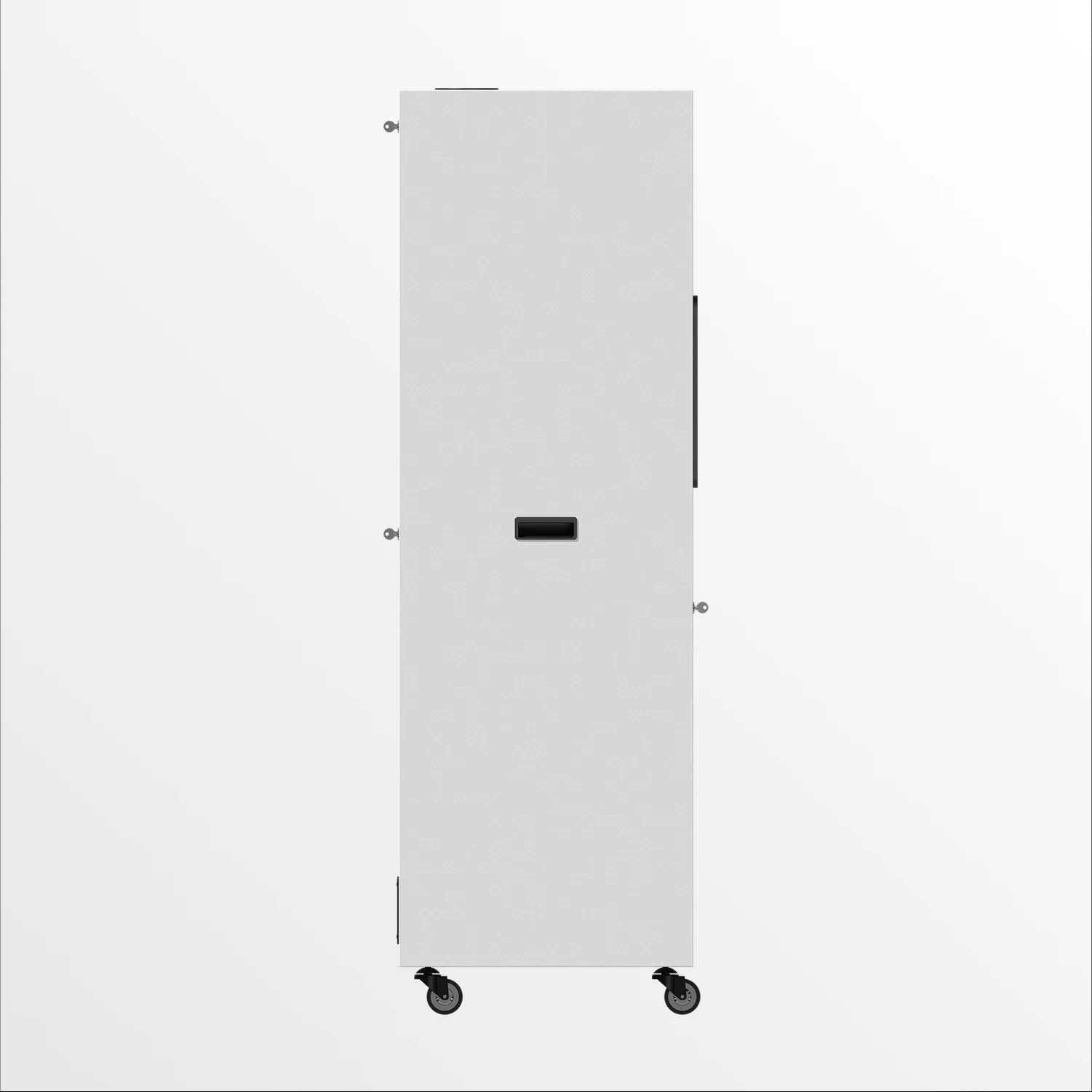 Portable photo booth side view