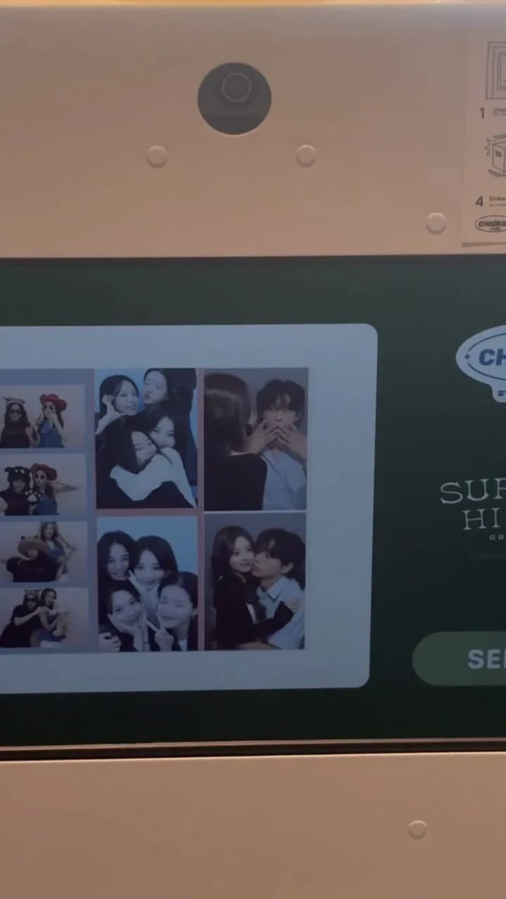Branded photo strip from the Raon mini photo booth