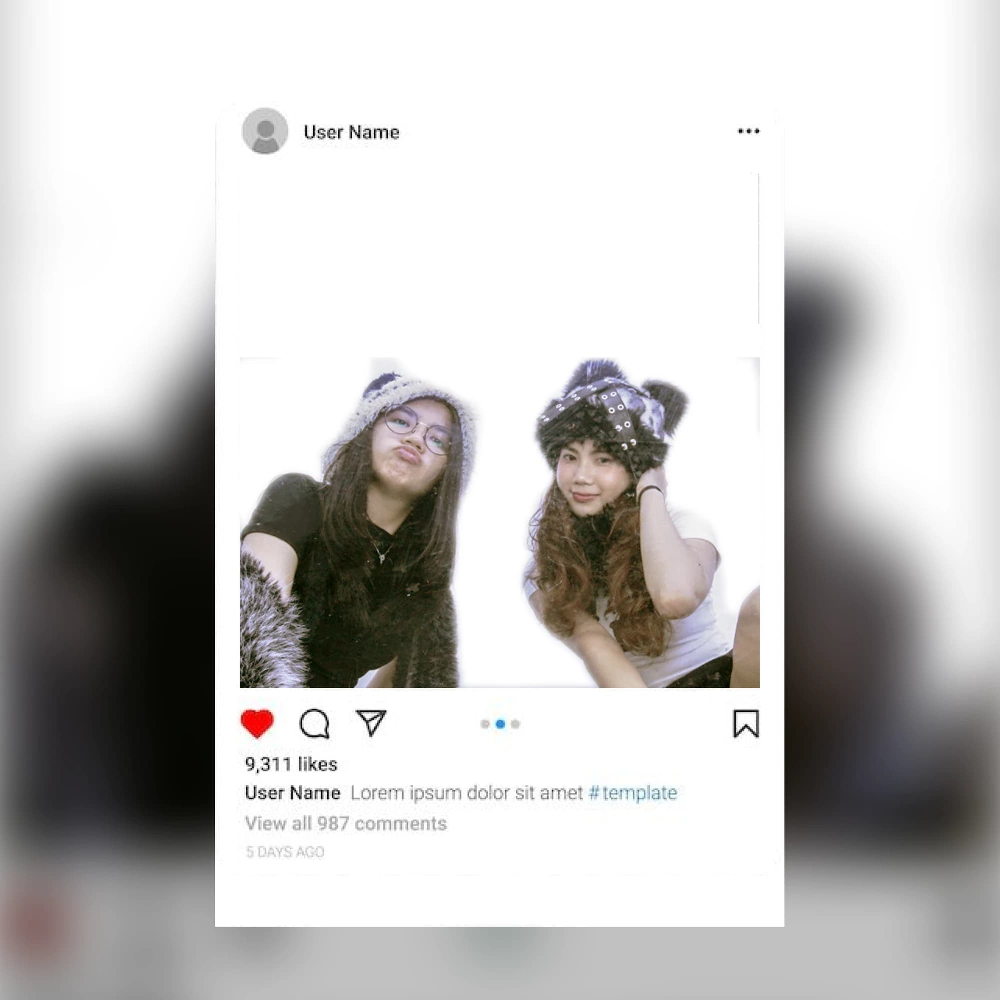 Instagram photo booth strips