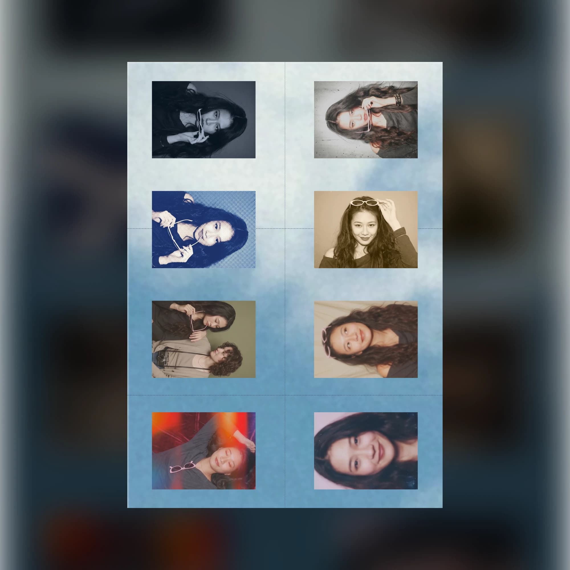 8/2 Rectangular Photo Strip