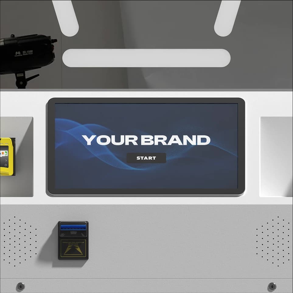 Standard Angle Photo Booth branded user interface