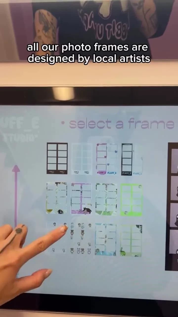 Photo frames designed by local artists