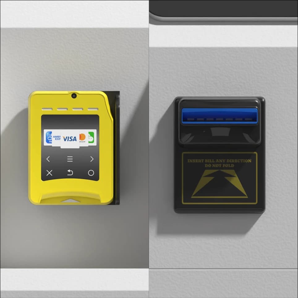 Standard Angle Photo Booth payment terminals