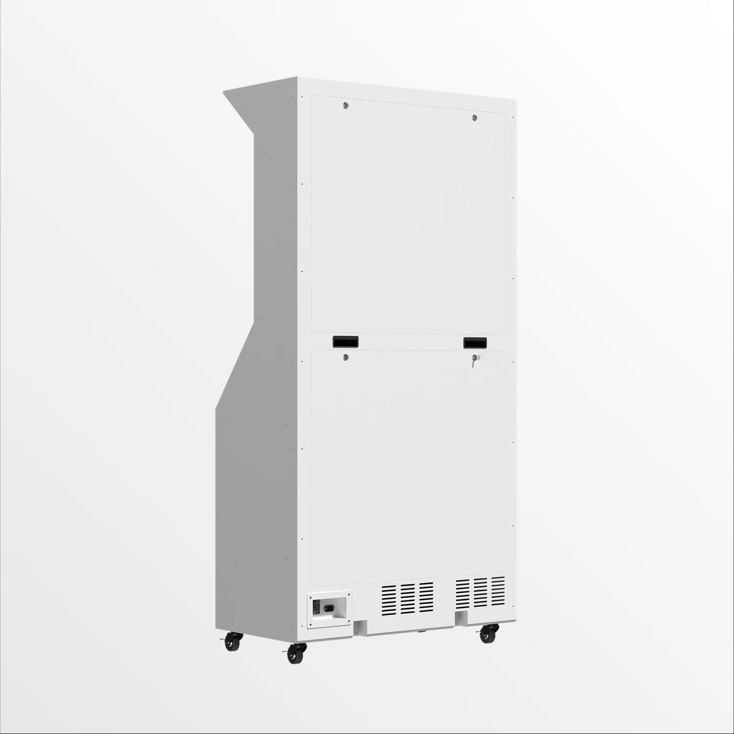 Standard Angle photo booth back perspective view