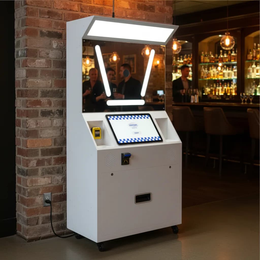 Standard Angle Photo booth inside a bar