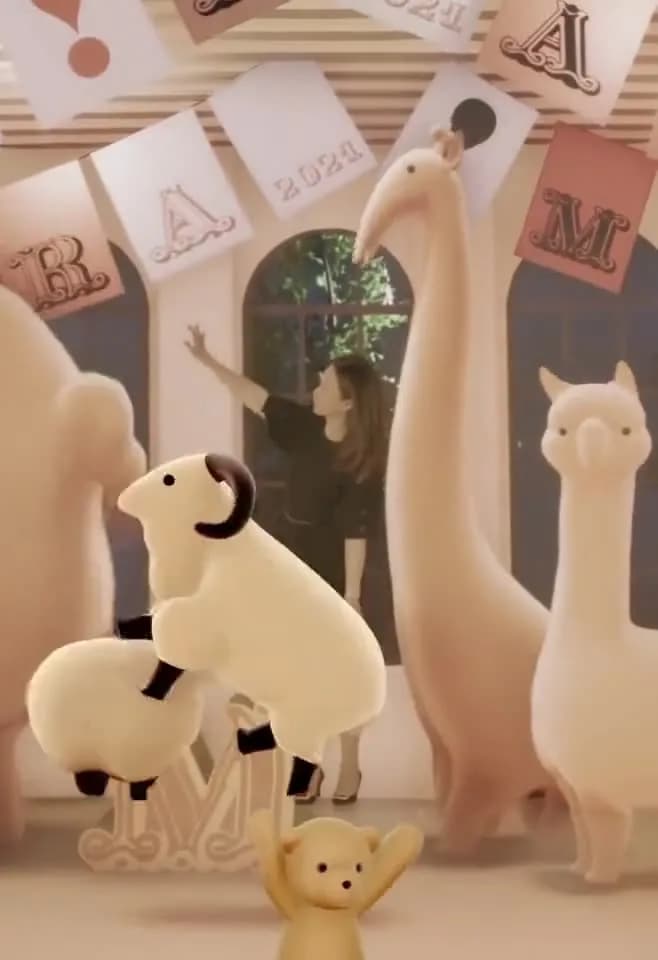 Guest inside a virtual scene on an LED stage