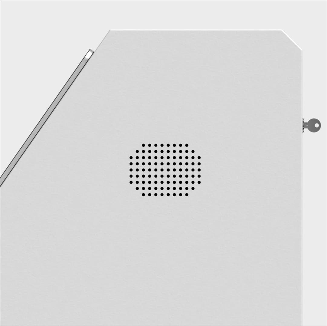 High Angle photo booth speaker