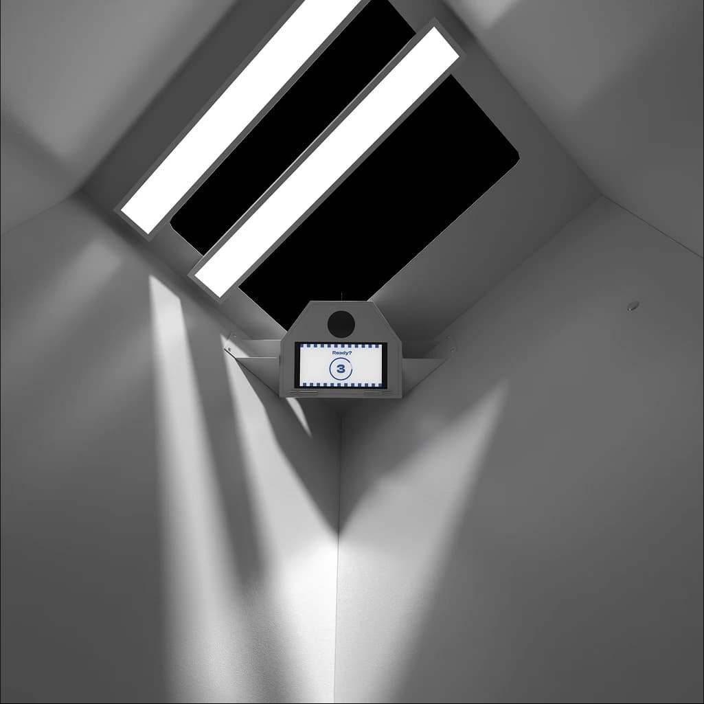 Chalkak Studio high angle photo booth interior
