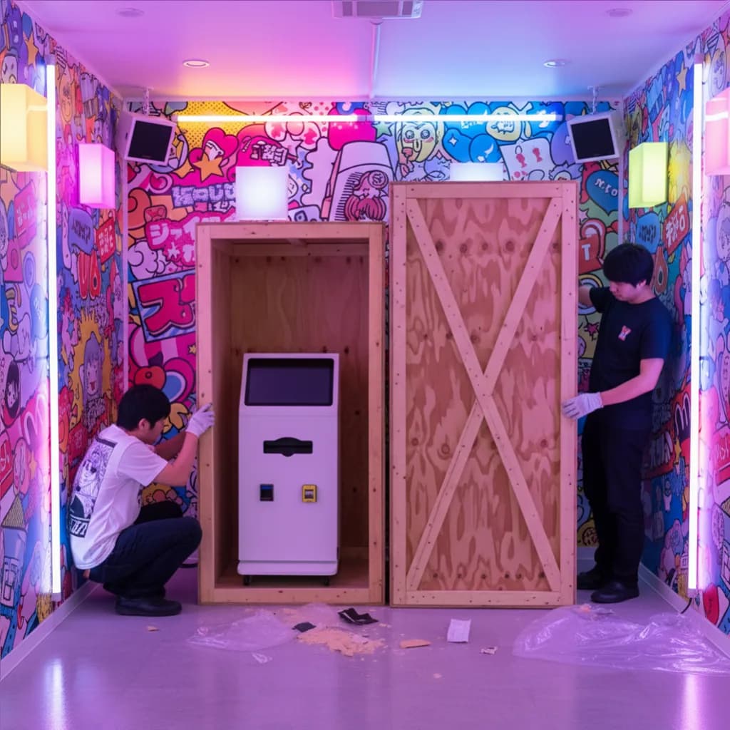 Unboxing High Angle Photo booth