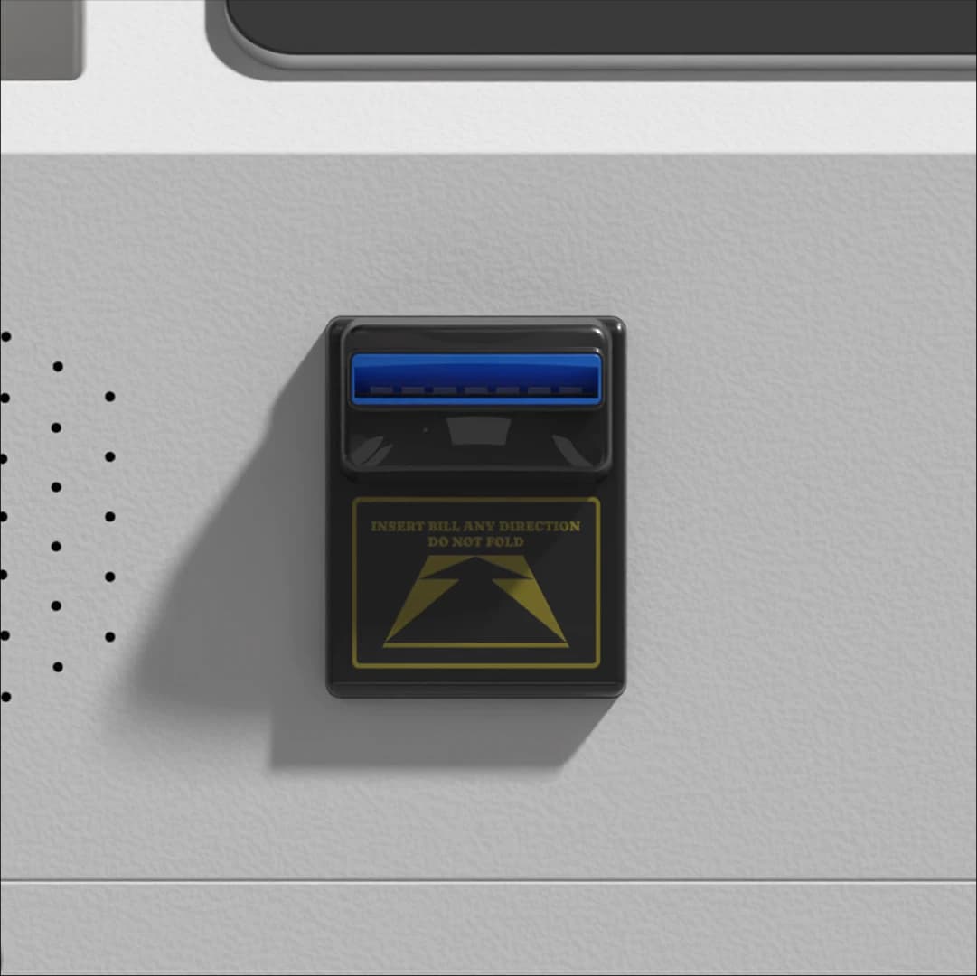 Photo booth bill acceptor payment terminal