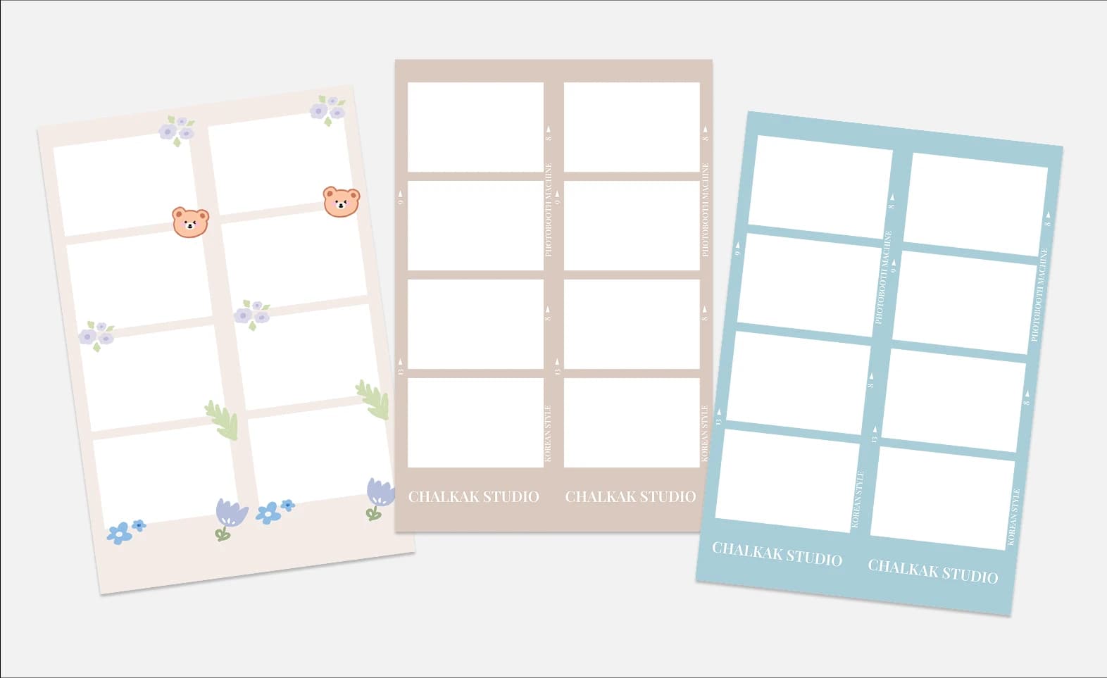 Different types of photo booth photo frame designs
