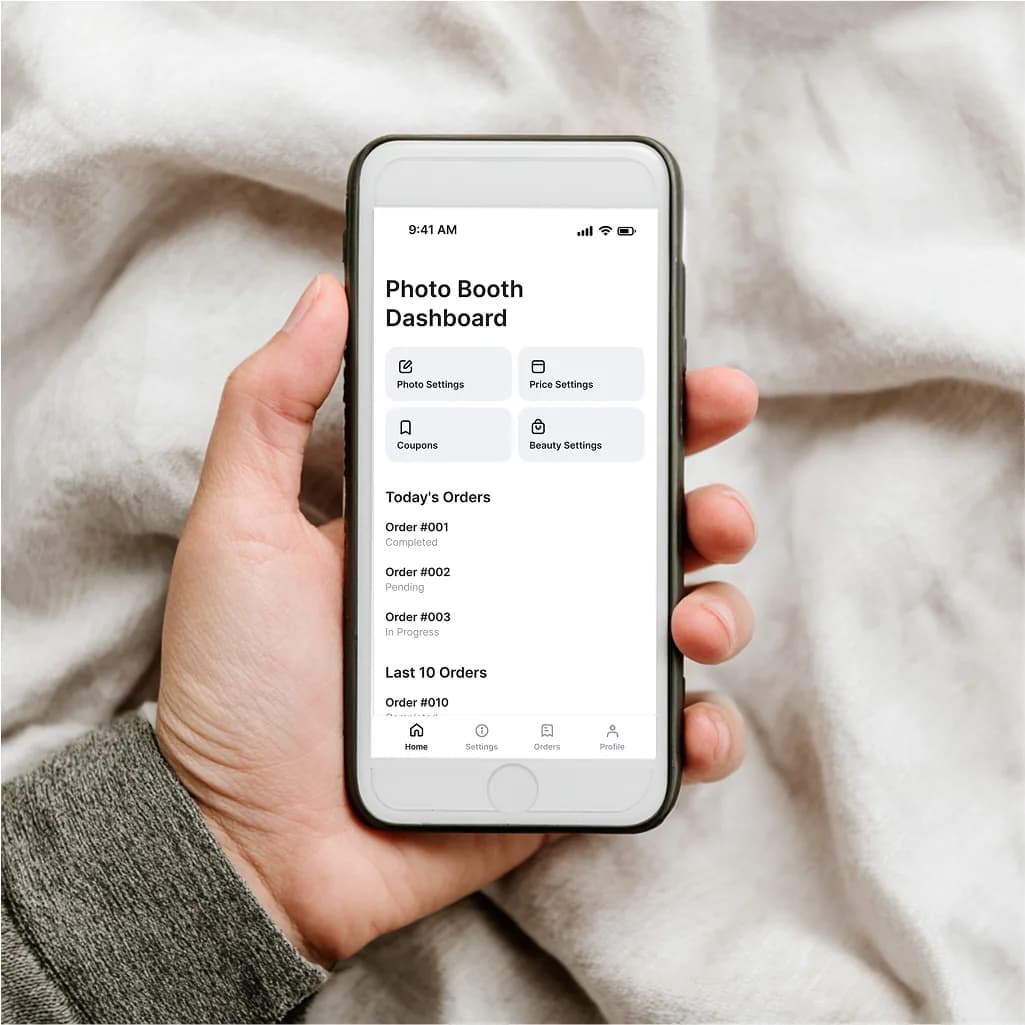 Chalkak Studio photo booth remote access mobile app