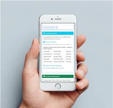 Chalkak Studio platform announcements on a phone