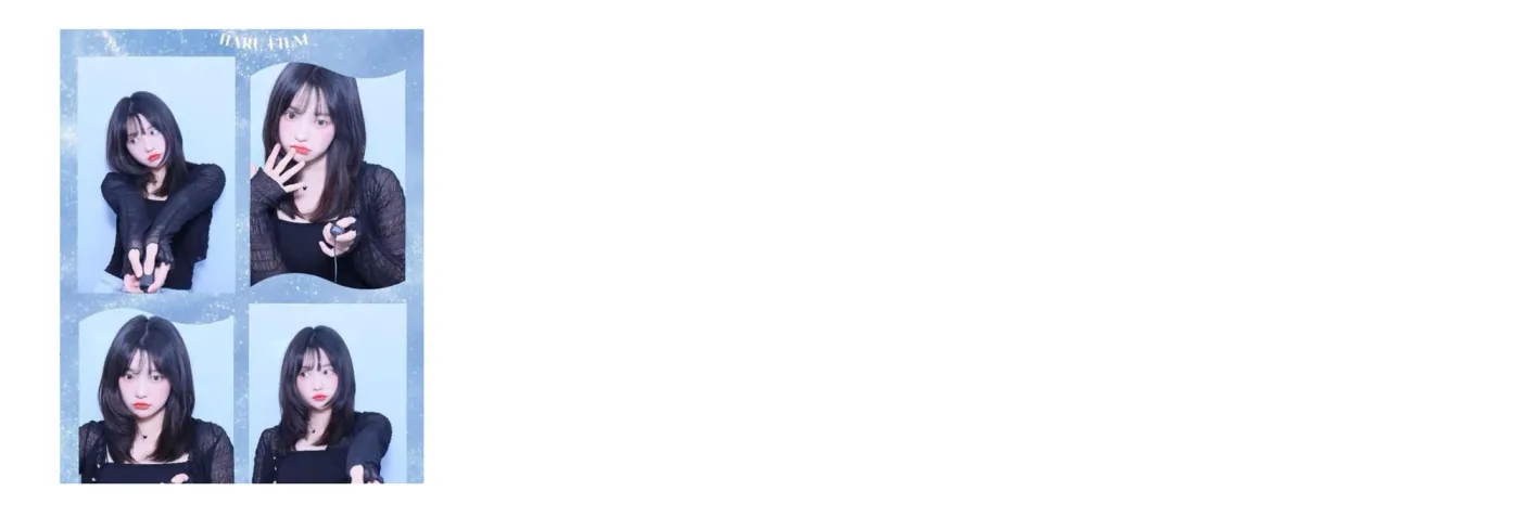 귀여운 1인 포토부스 포즈