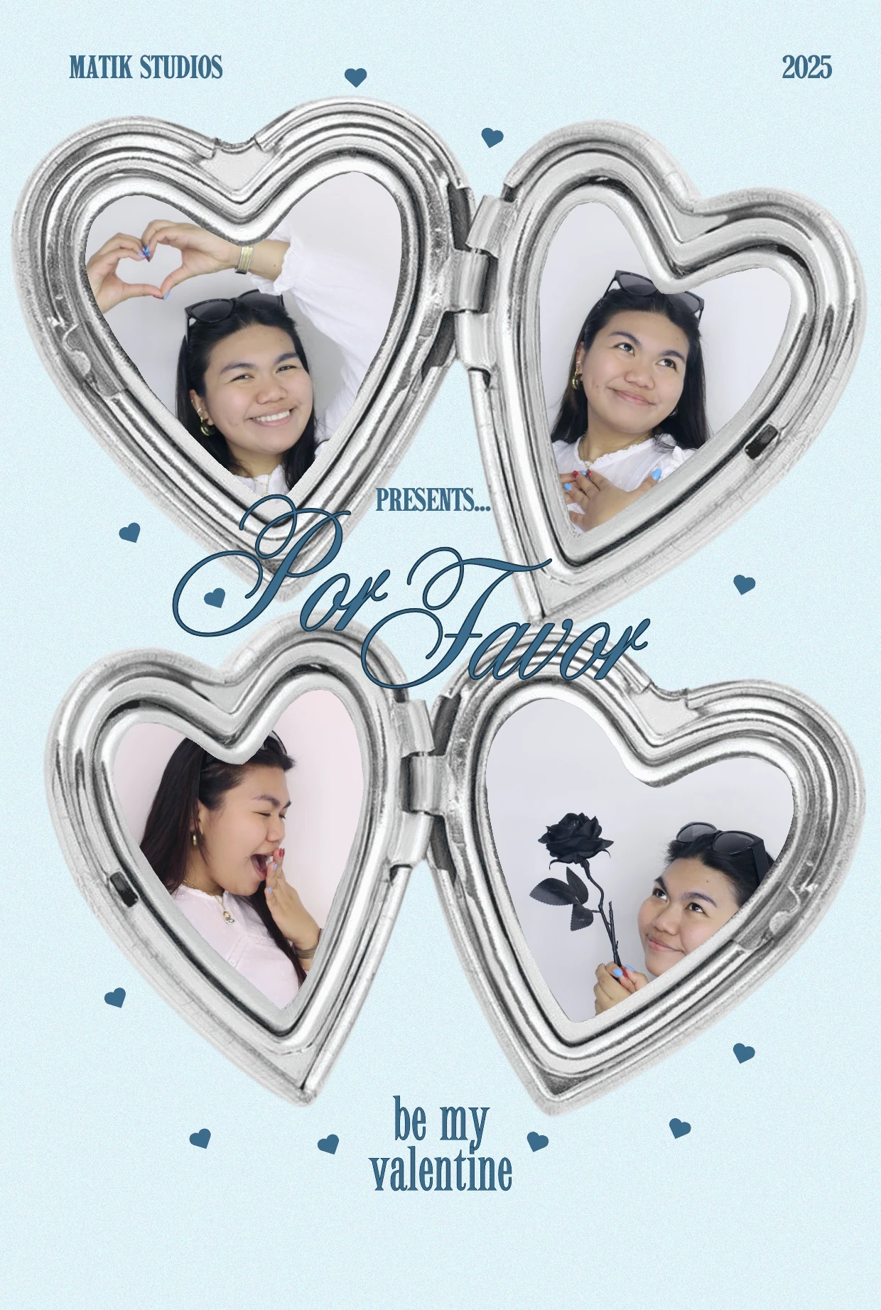 Cute Valentine Photo Booth Frame
