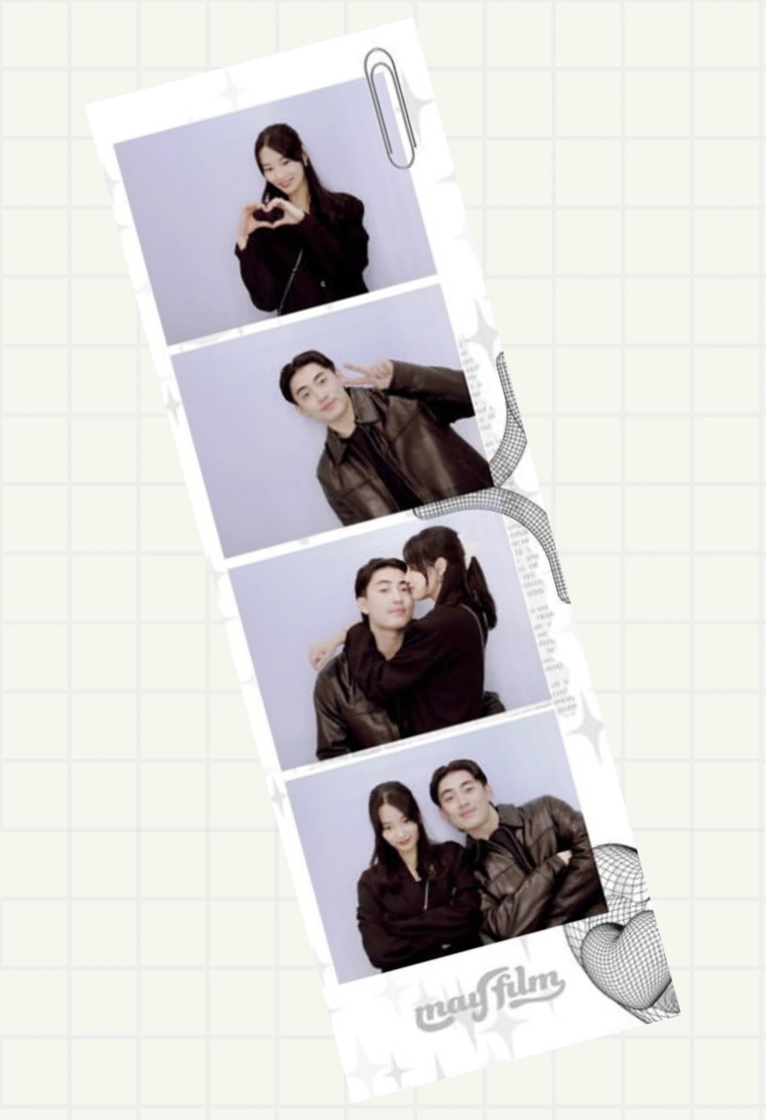 Printed Korean-style photo strip